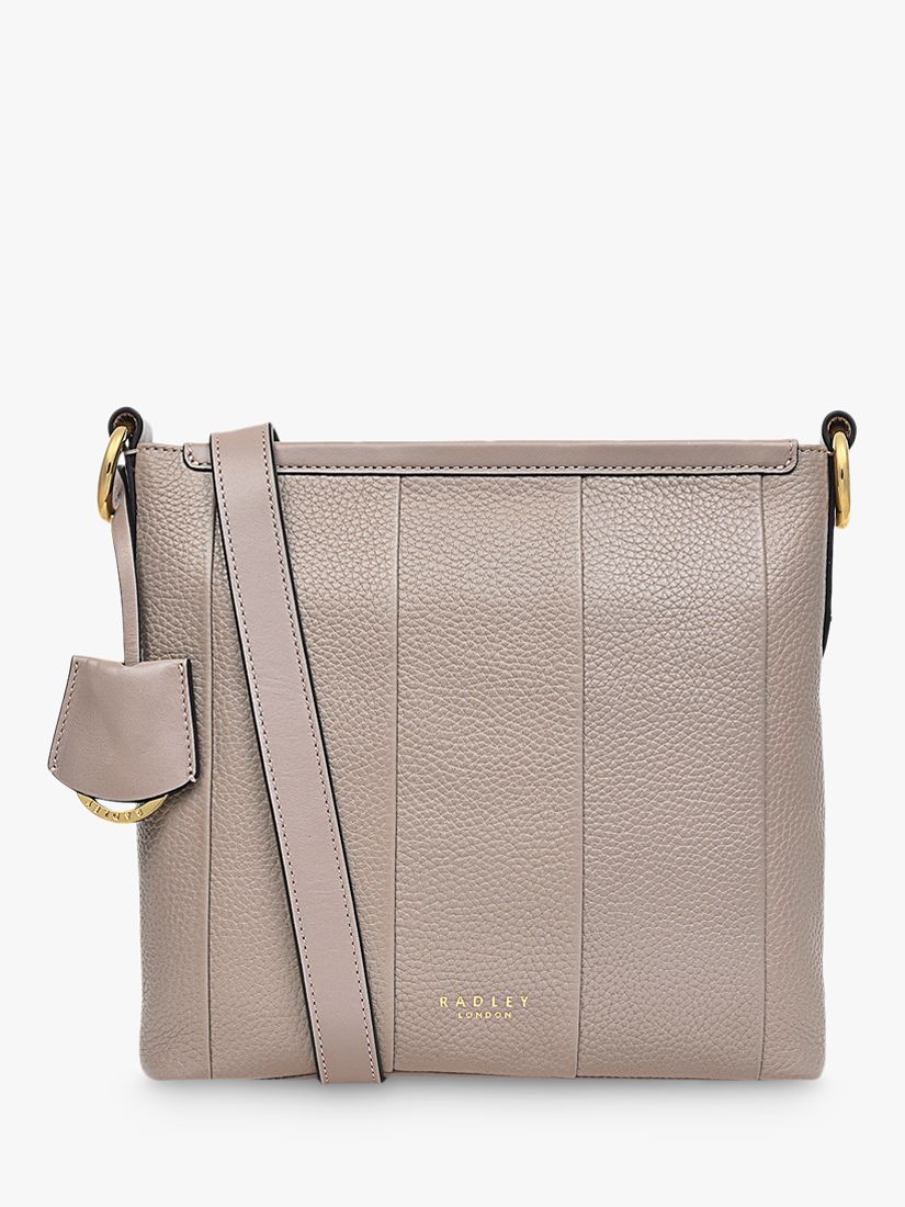 Radley Eaton Mews Leather Zip Top Cross Body Bag, Espresso at John ...