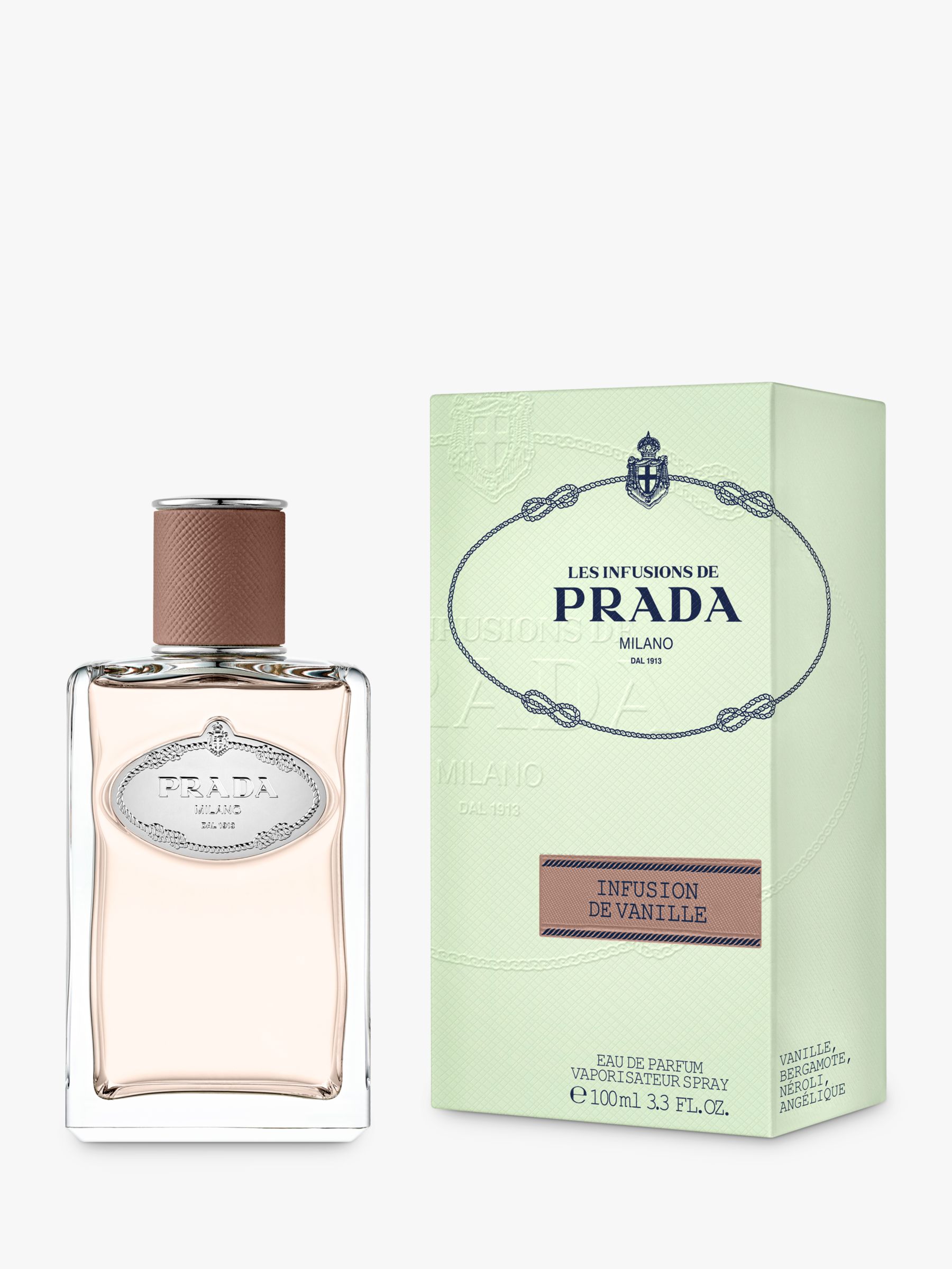 Prada Les Infusions de Prada de Vanille Eau de Parfum, 100ml at John Lewis  & Partners