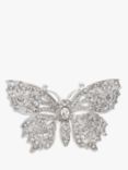 Eclectica Vintage Attwood & Sawyer Swarovski Crystal Butterfly Brooch, Dated Circa 1990s