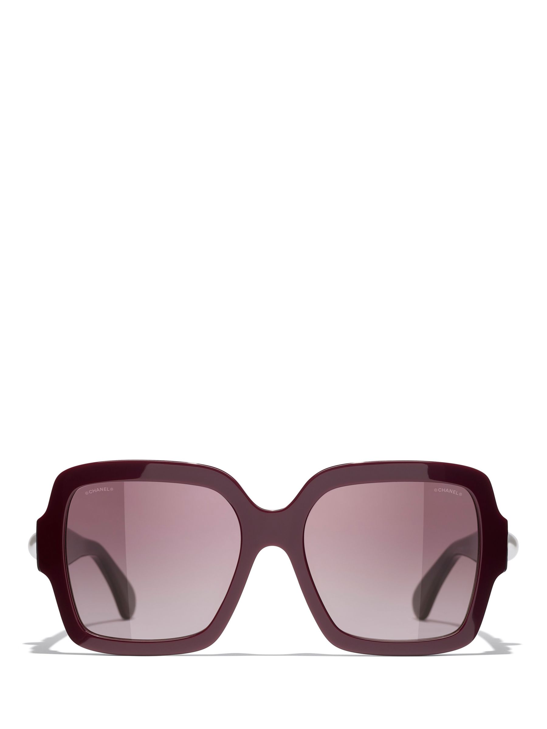 CHANEL CH5430 Women's Irregular Sunglasses, Pink at John Lewis & Partners