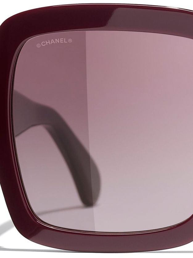 CHANEL Women's Red Sunglasses