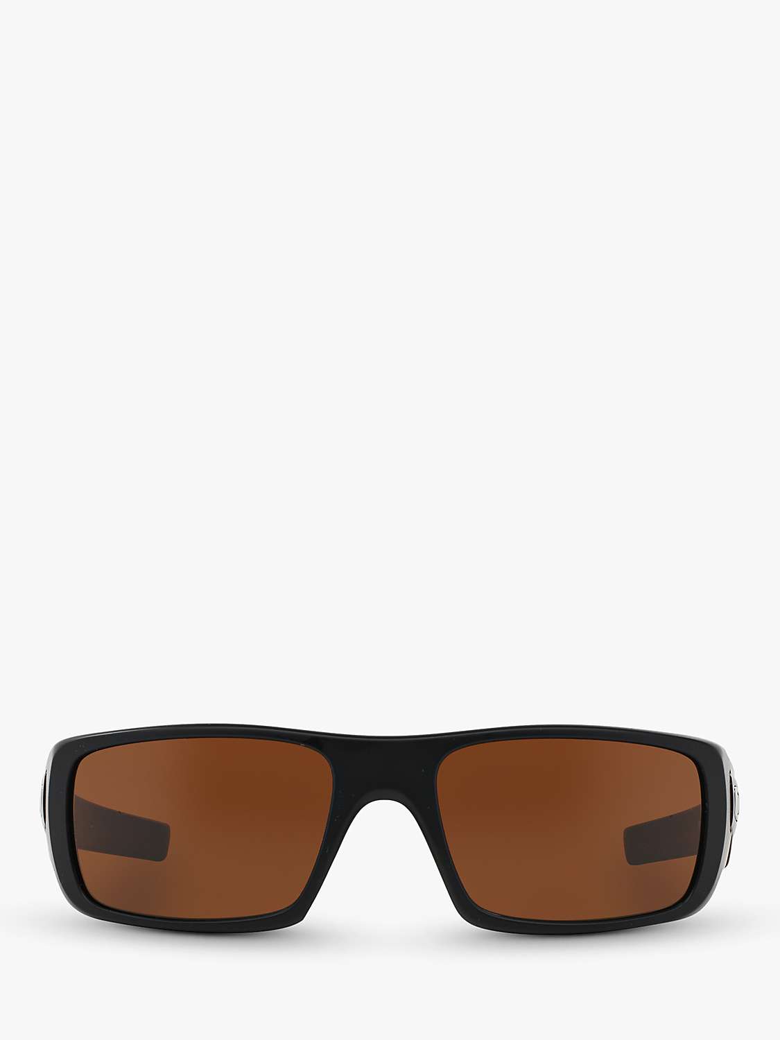 Buy Oakley OO9239 Men's Crankshaft Rectangular Sunglasses, Matte Black/Brown Online at johnlewis.com