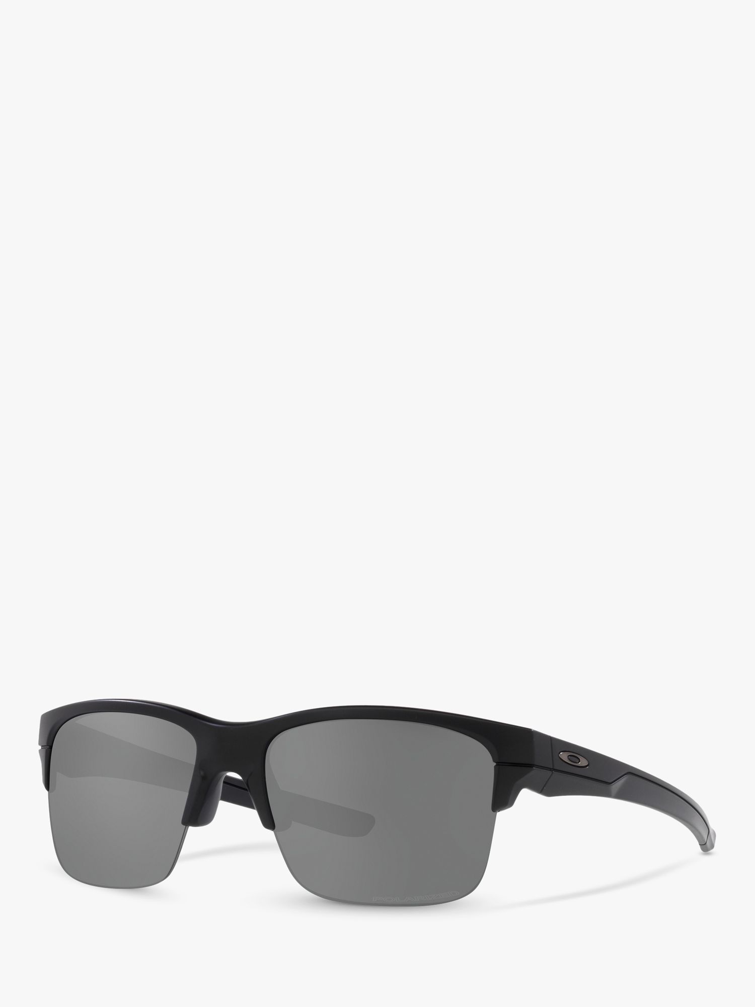 Oakley OO9316 Men's Thinlink Prizm Rectangular Polarised Sunglasses, Matte  Black /Grey at John Lewis & Partners