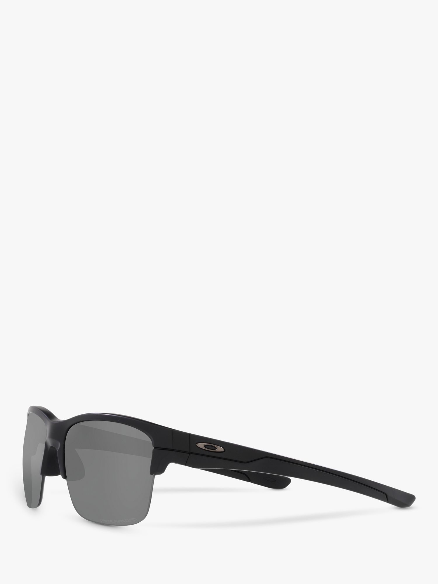 Oakley OO9316 Men's Thinlink Prizm Rectangular Polarised Sunglasses, Matte  Black /Grey at John Lewis & Partners