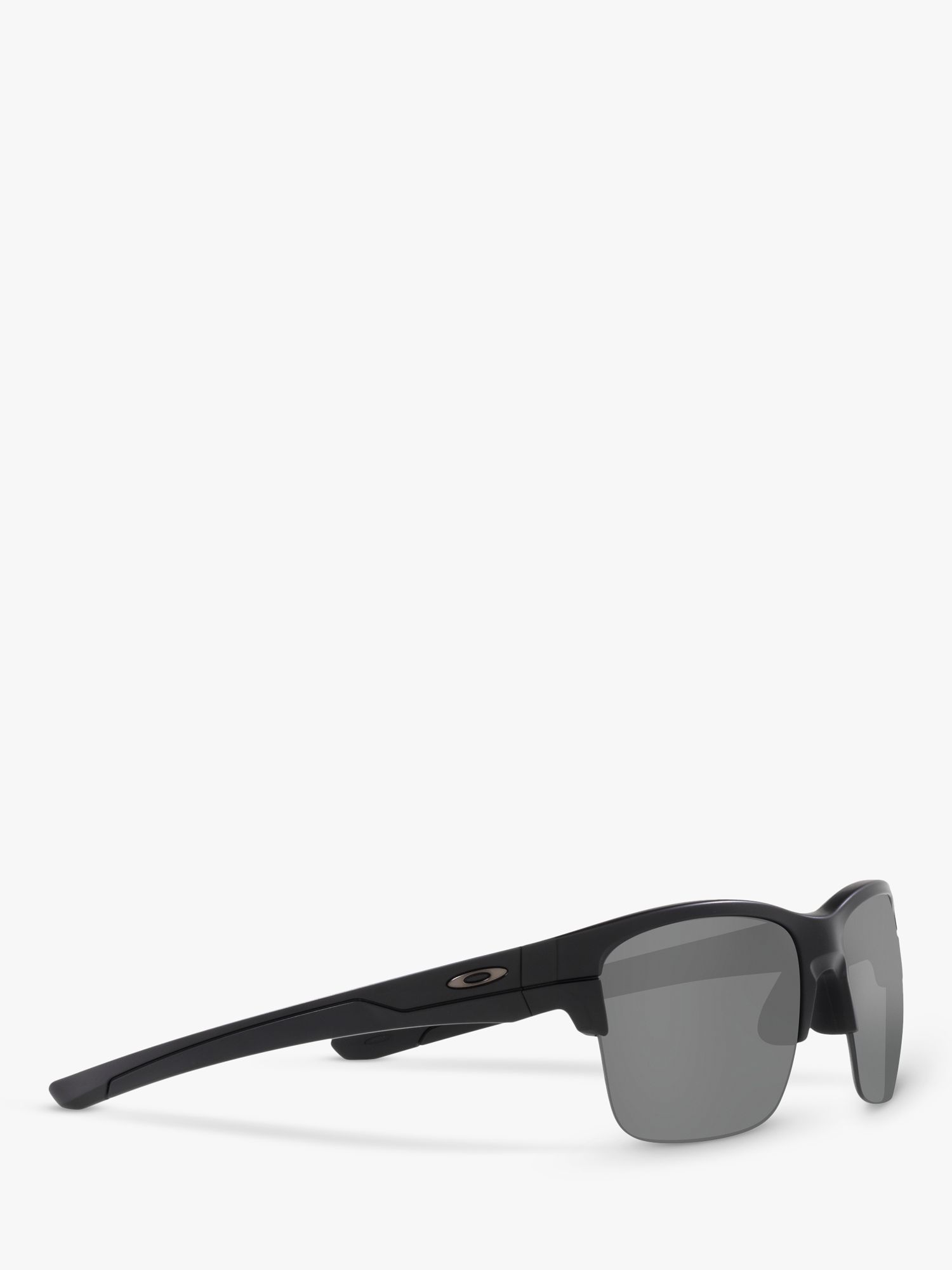 Oakley OO9316 Men's Thinlink Prizm Rectangular Polarised Sunglasses, Matte Black /Grey