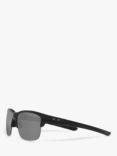 Oakley OO9316 Men's Thinlink Prizm Rectangular Polarised Sunglasses, Matte Black /Grey