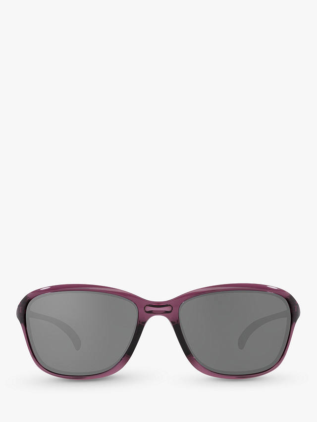 Oakley OO9297 Women's She's Unstoppable Oval Sunglasses, Translucent Indigo/Grey