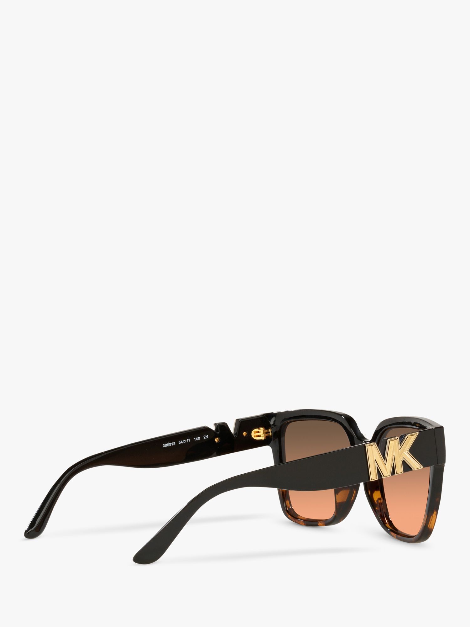 Michael Kors MK2170U Women's Karlie Square Sunglasses, Black/Dark ...