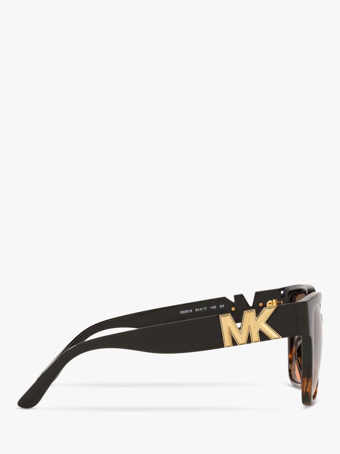 Michael Kors Mk2170u Women S Karlie Square Sunglasses Black Dark Tortoise At John Lewis And Partners