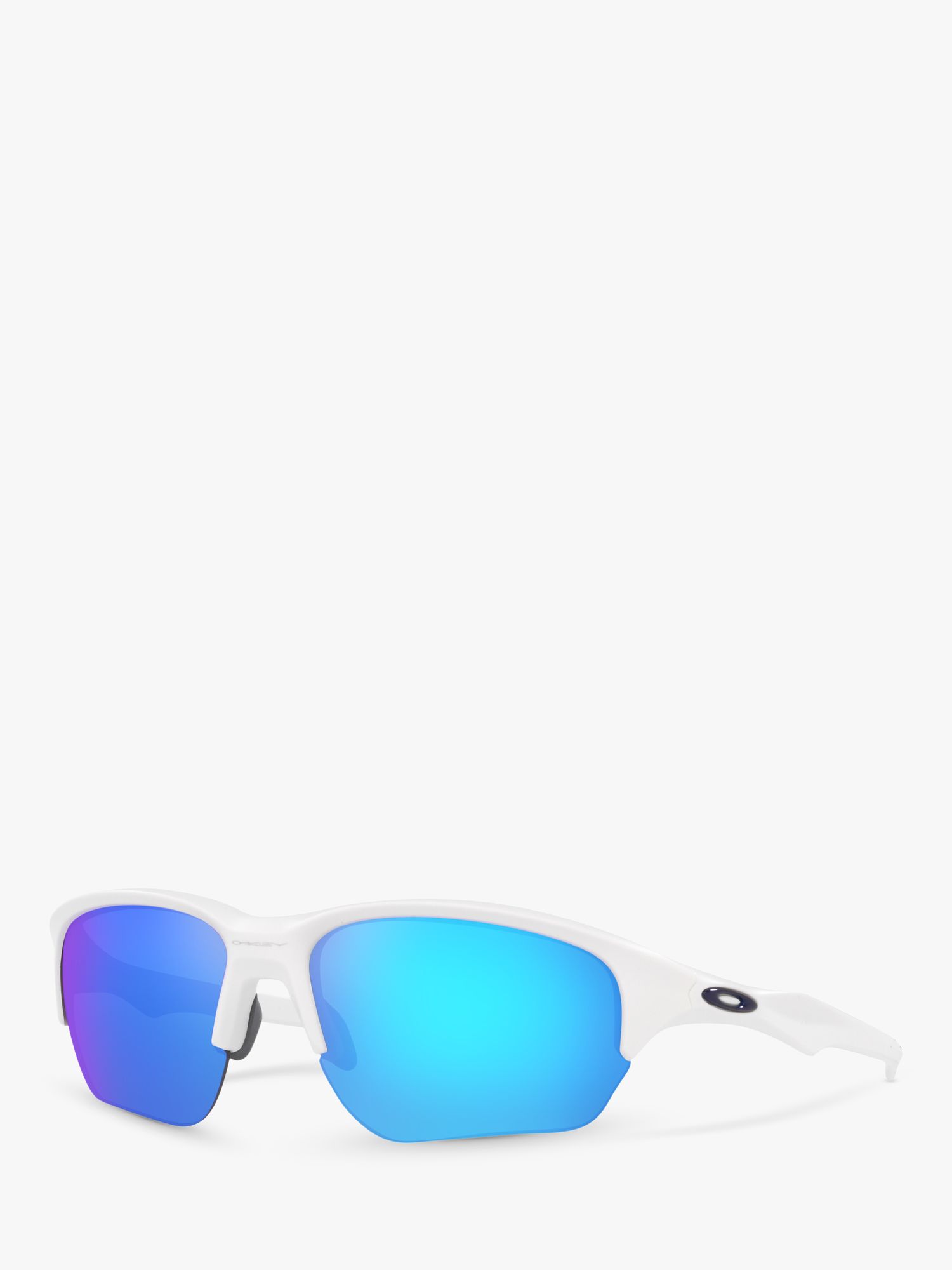 Oakley OO9363 Men's Prizm Rectangular Sunglasses, White/Blue Gradient ...