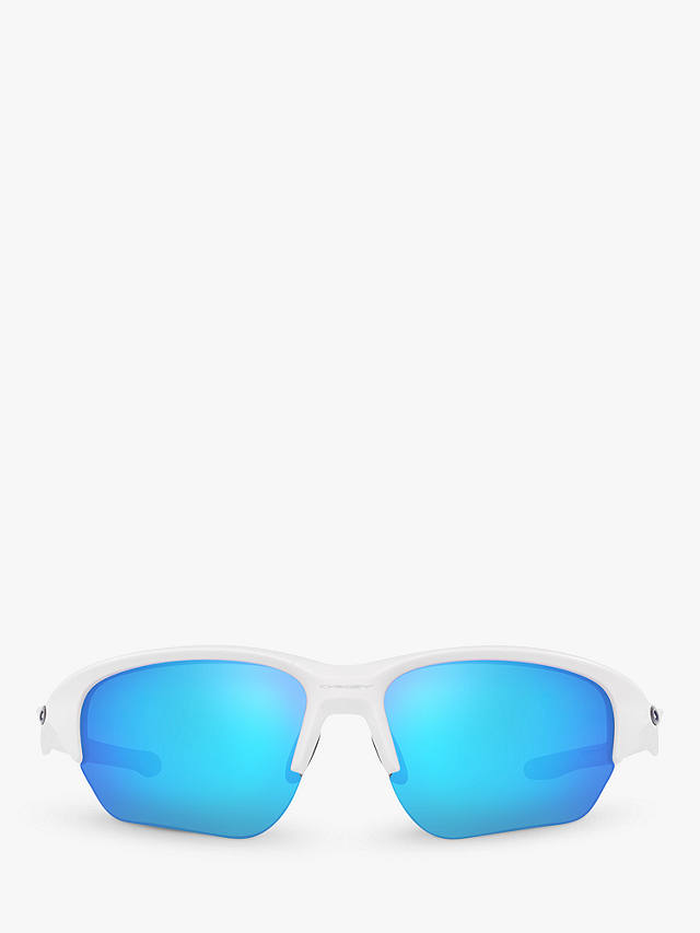Oakley OO9363 Men's Prizm Rectangular Sunglasses, White/Blue Gradient