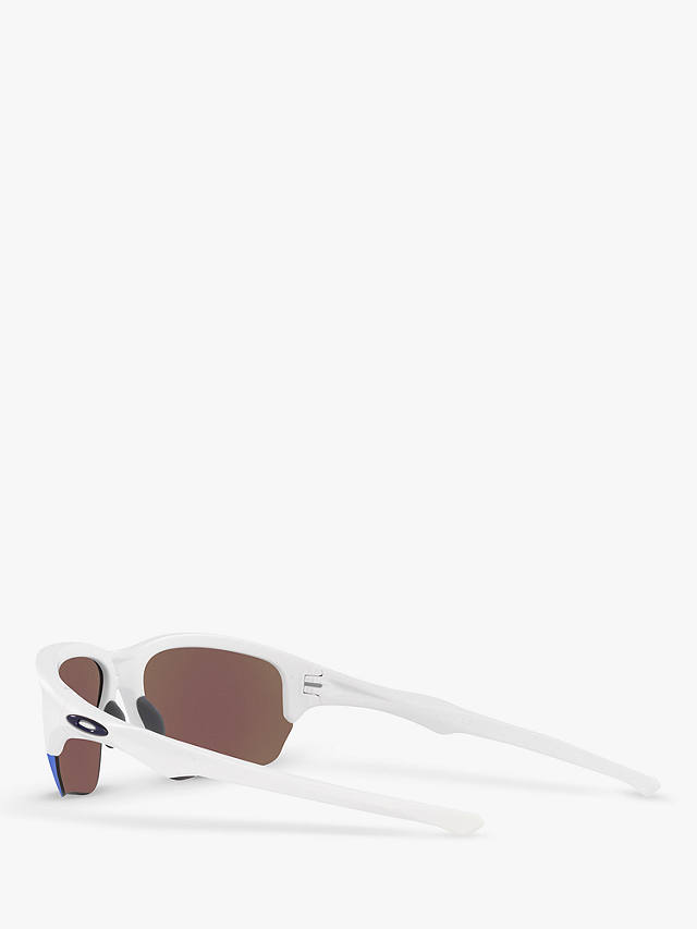 Oakley OO9363 Men's Prizm Rectangular Sunglasses, White/Blue Gradient