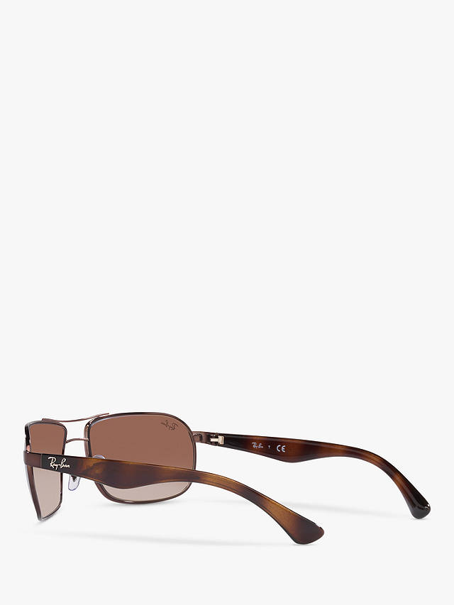 Ray-Ban RB3492 Men's Square Sunglassess, Brown