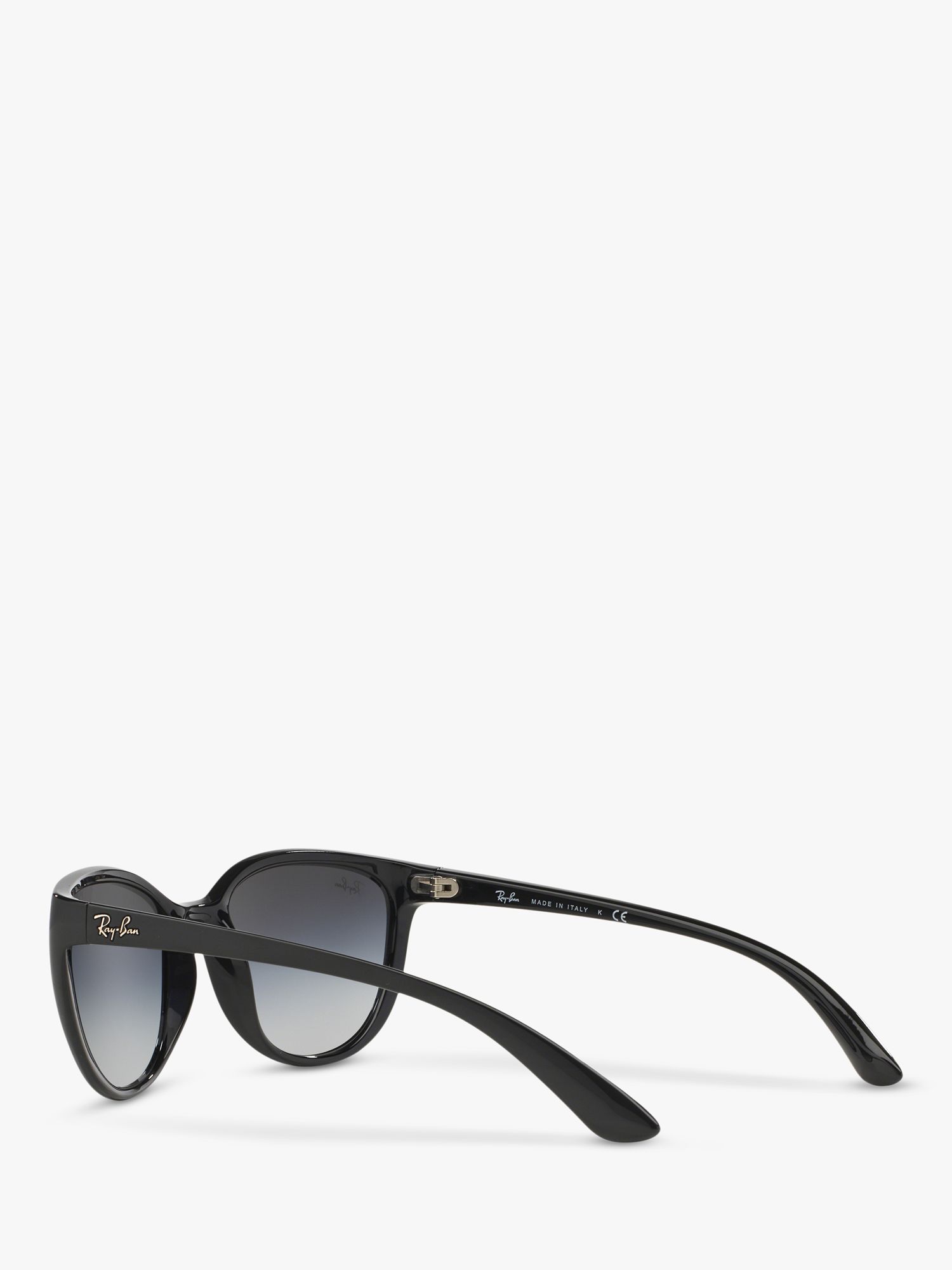 Ray-Ban RB4167 59 Women's Emma Irregular Sunglasses, Black/Grey