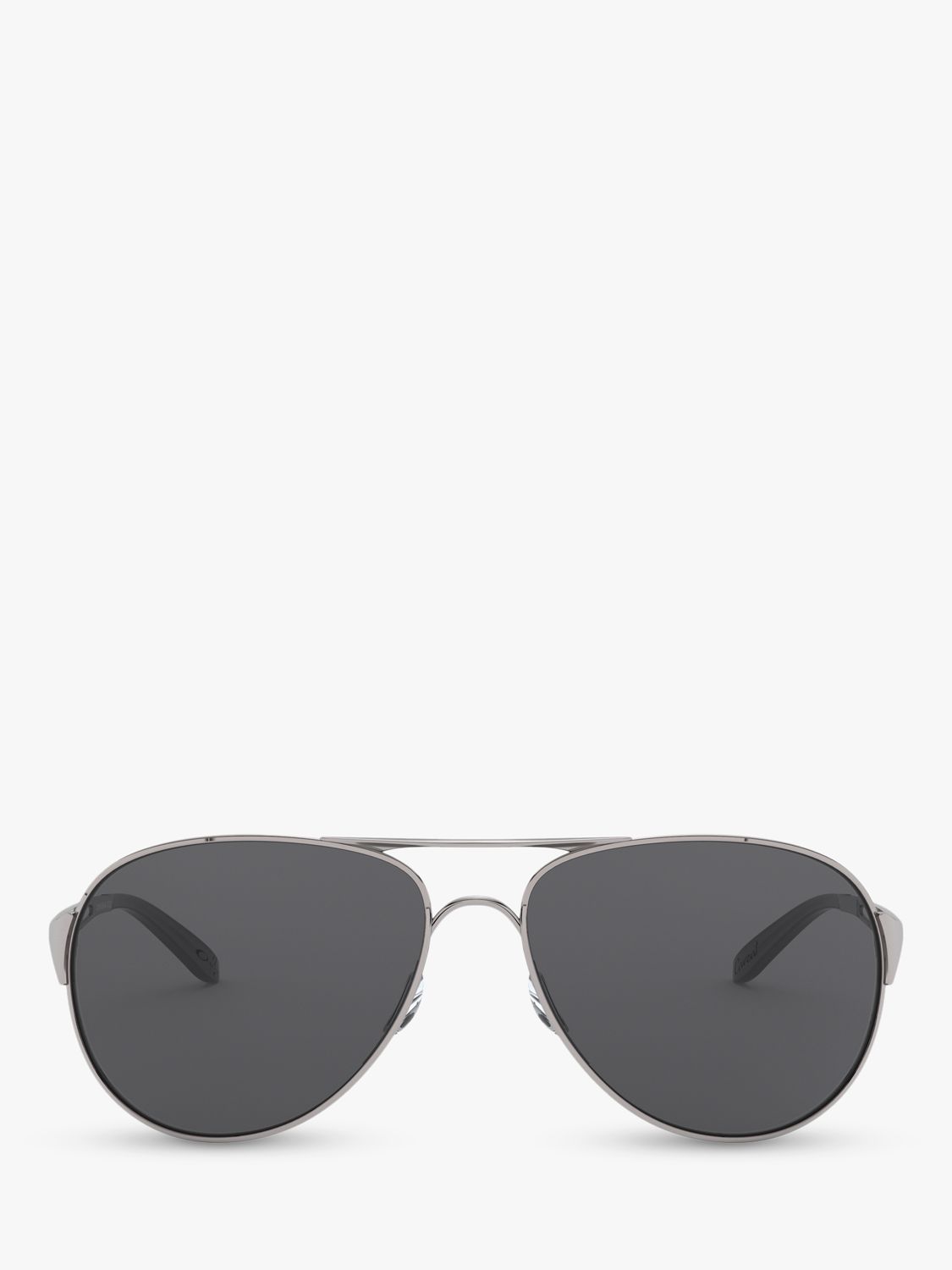 Oakley OO4054 Women's Caveat Pilot Sunglasses, Polished Chrome/Grey