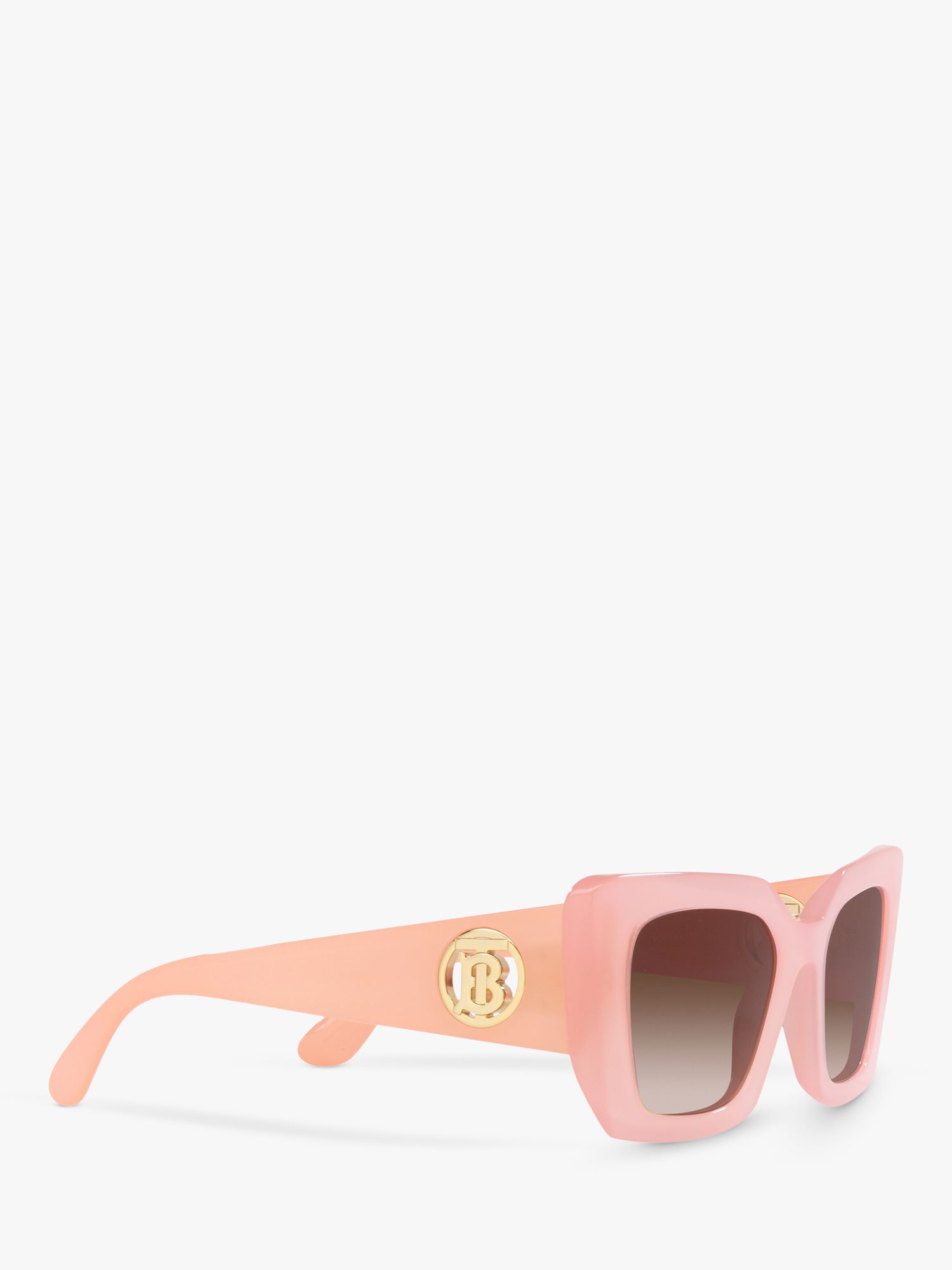 Burberry BE4344 Women's Square Sunglasses, Pink/Brown Gradient at John  Lewis & Partners