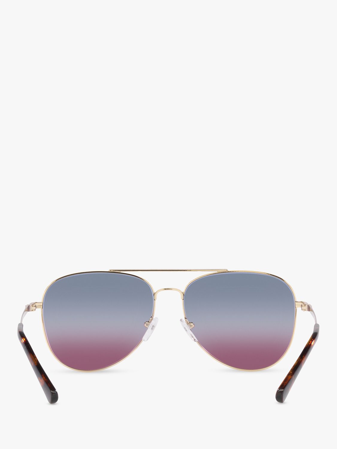 Michael Kors MK1045 Women's San Diego Aviator Sunglasses, Gold/Multi ...