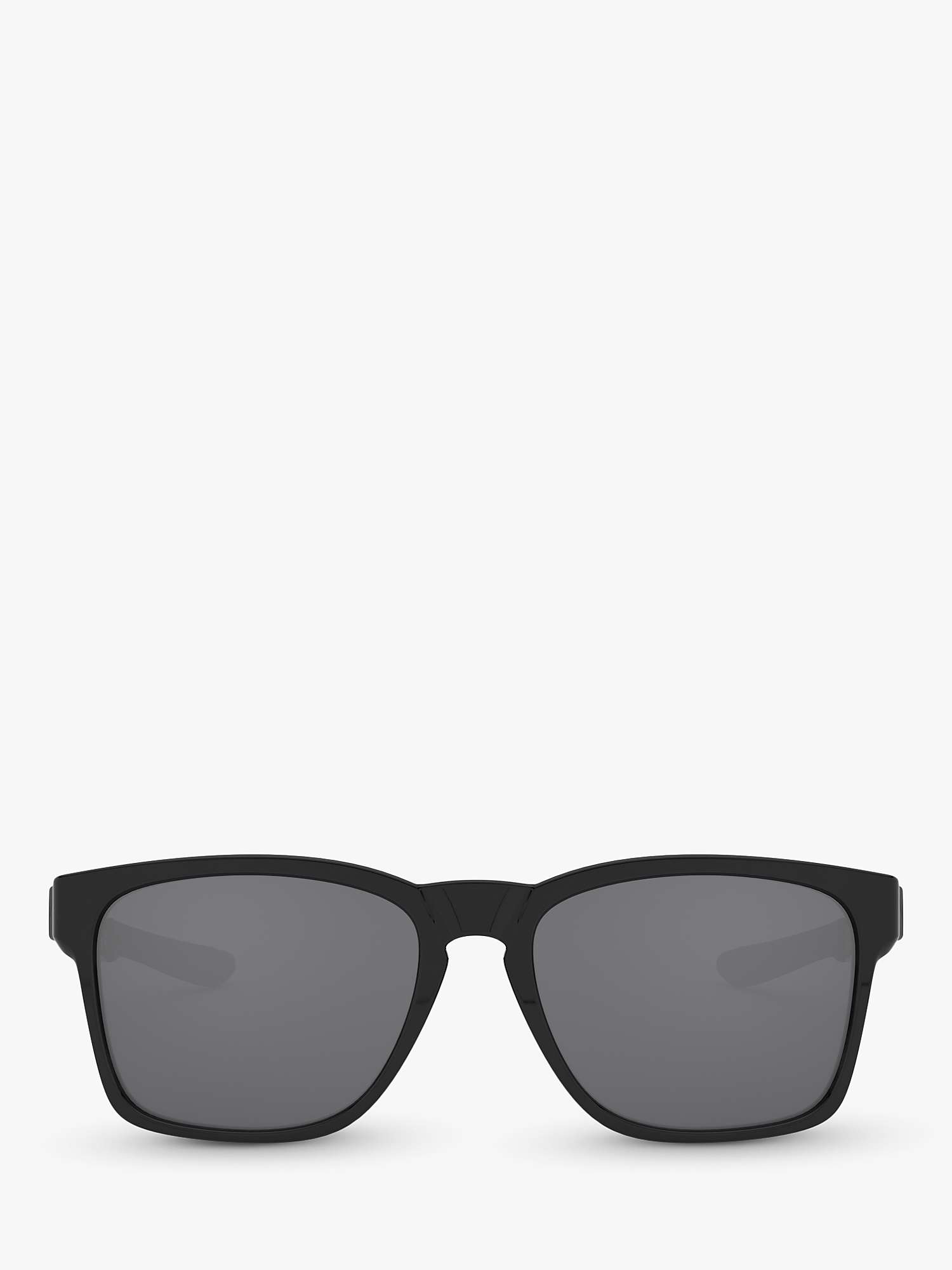 Buy Oakley OO9272 Men's Catalyst Rectangular Sunglasses, Polished Black/Grey Online at johnlewis.com