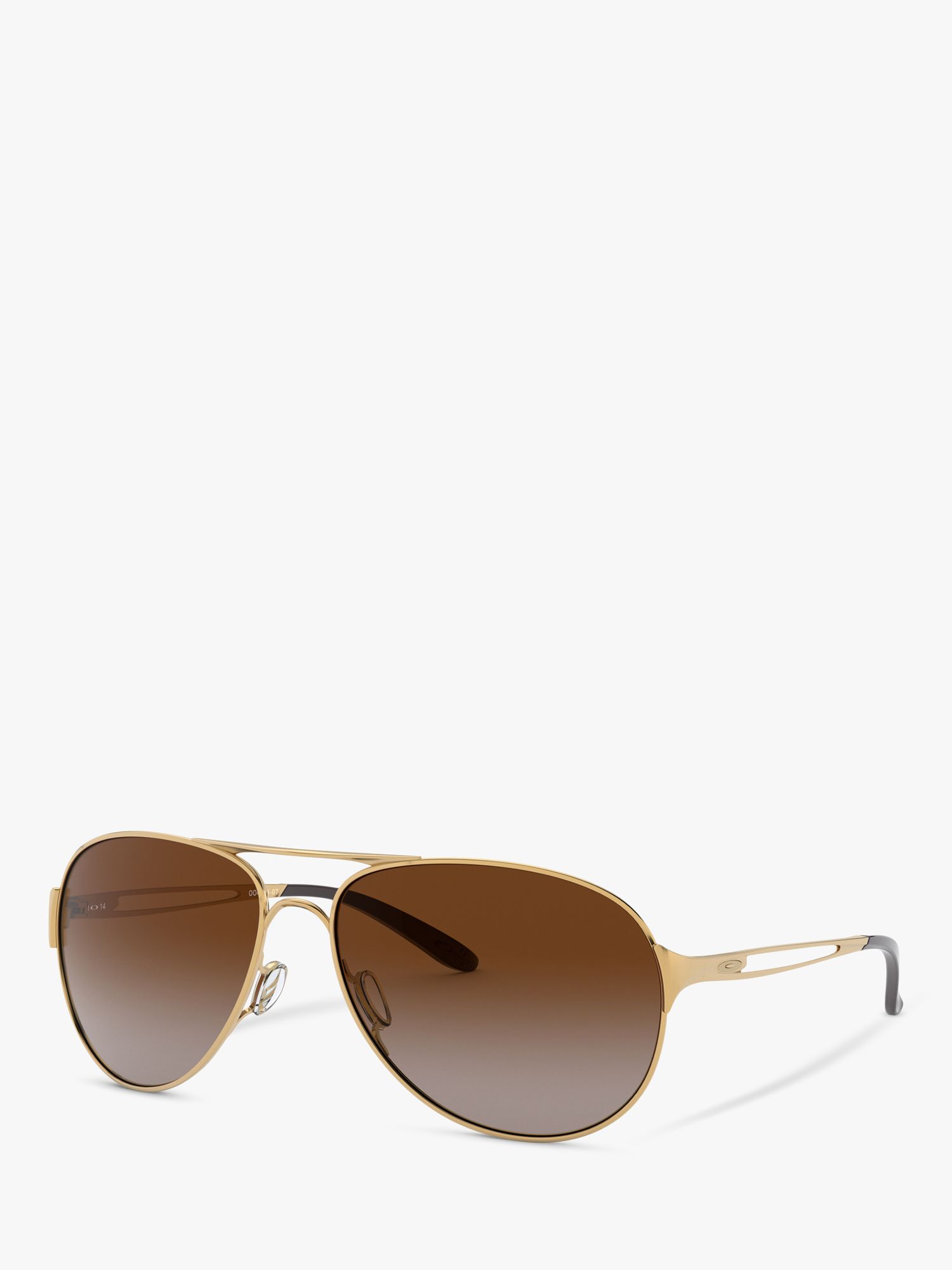 Oakley OO4054 Women's Caveat Pilot Sunglasses, Gold/Brown Gradient at John  Lewis & Partners