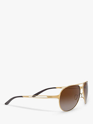 Oakley OO4054 Women's Caveat Pilot Sunglasses, Gold/Brown Gradient