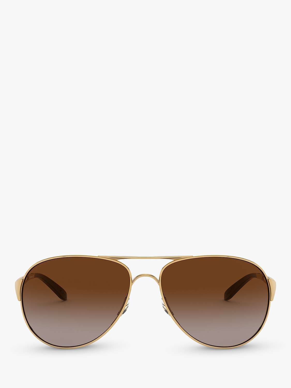 Buy Oakley OO4054 Women's Caveat Pilot Sunglasses, Gold/Brown Gradient Online at johnlewis.com