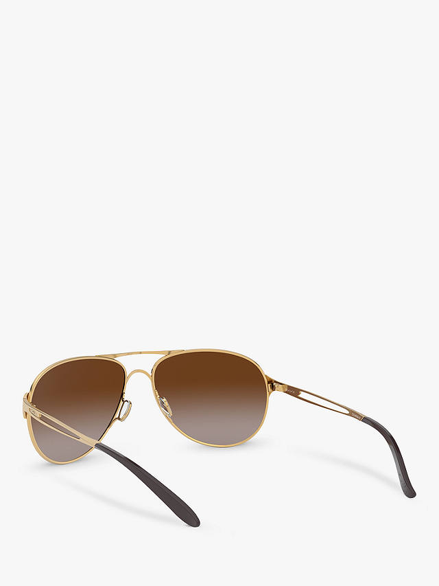 Oakley OO4054 Women's Caveat Pilot Sunglasses, Gold/Brown Gradient