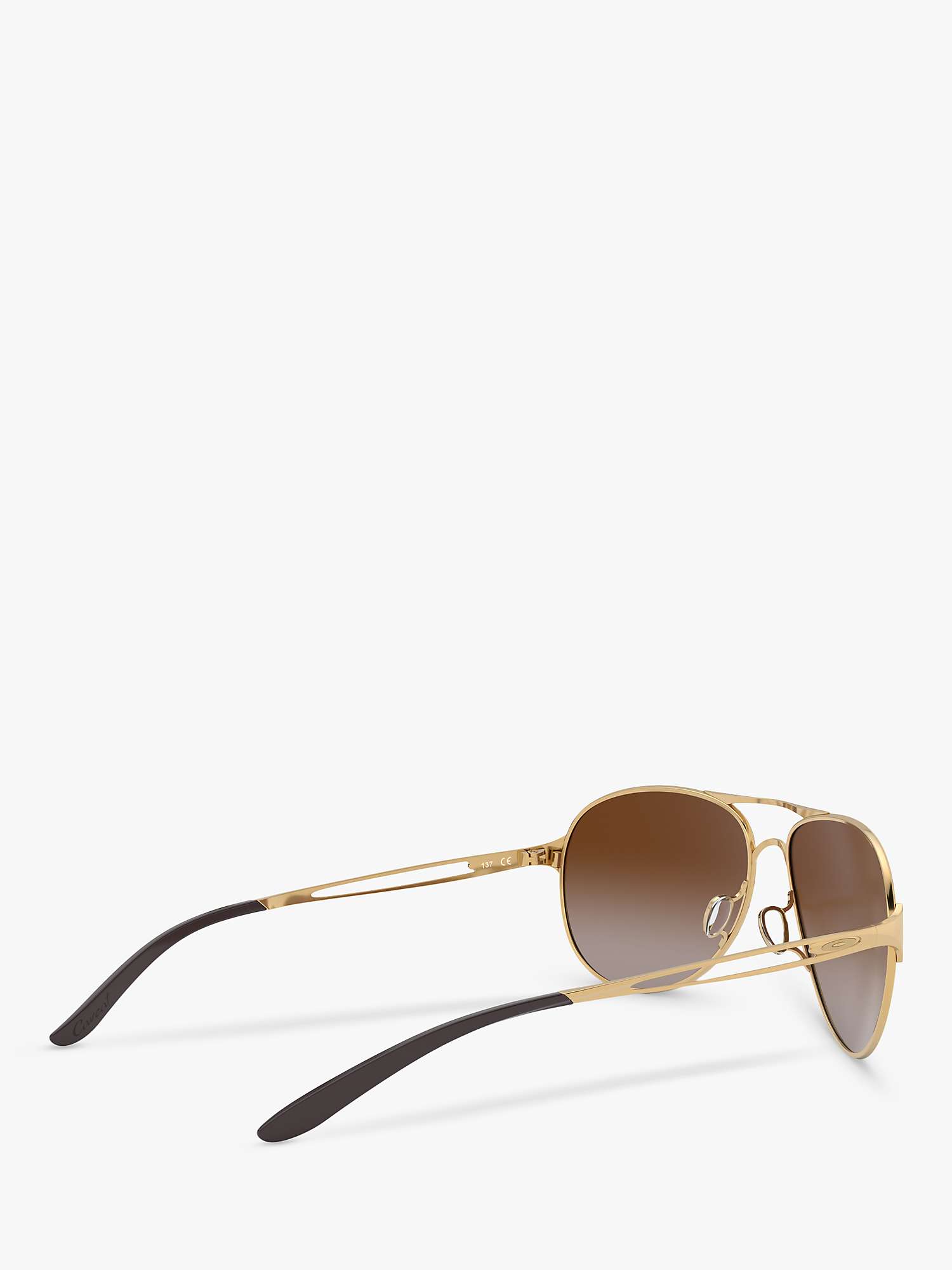 Buy Oakley OO4054 Women's Caveat Pilot Sunglasses, Gold/Brown Gradient Online at johnlewis.com