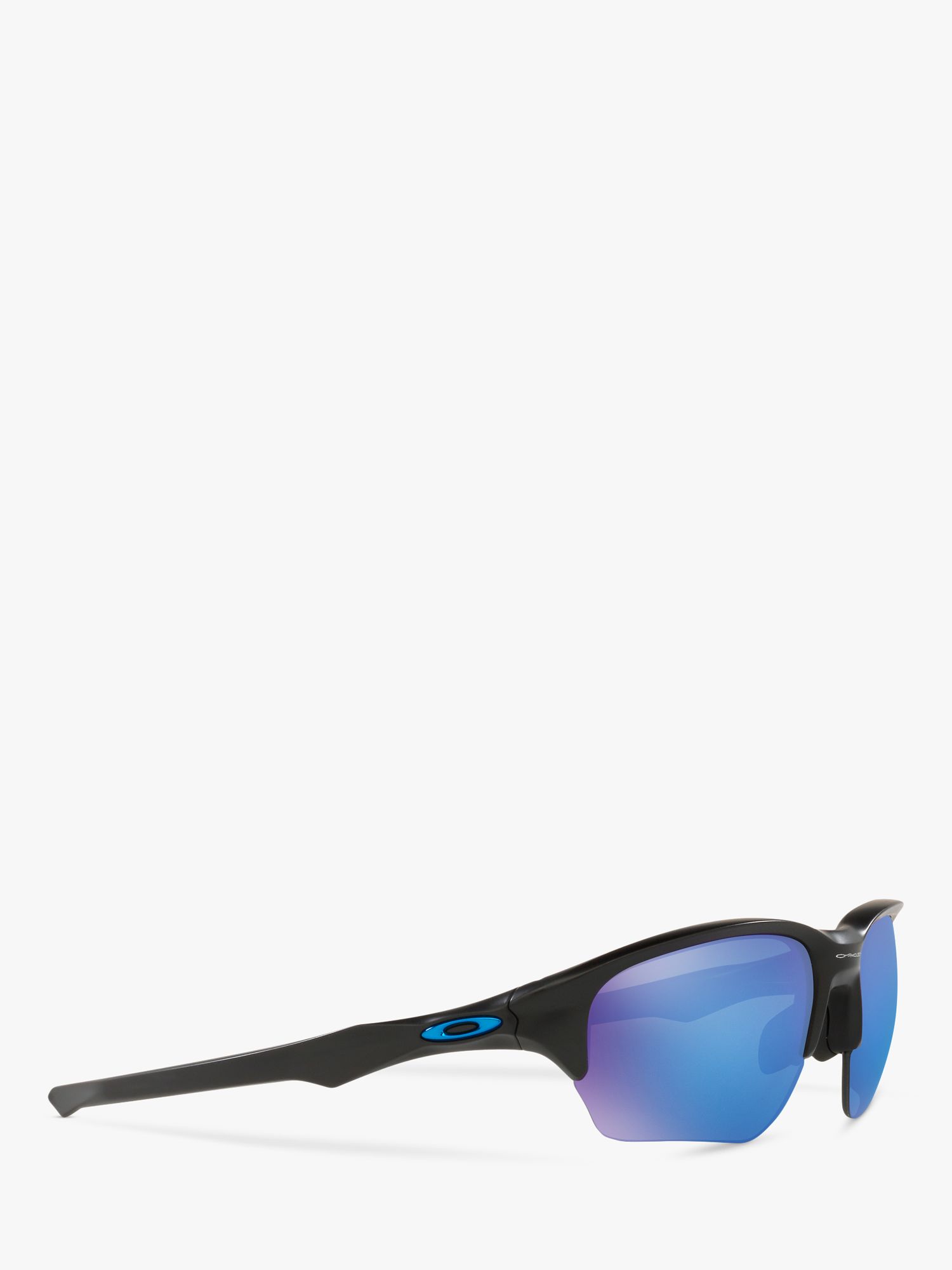 Oakley OO9363 Men's Flak Beta Prizm Rectangular Sunglasses, Matte Black  /Blue at John Lewis & Partners