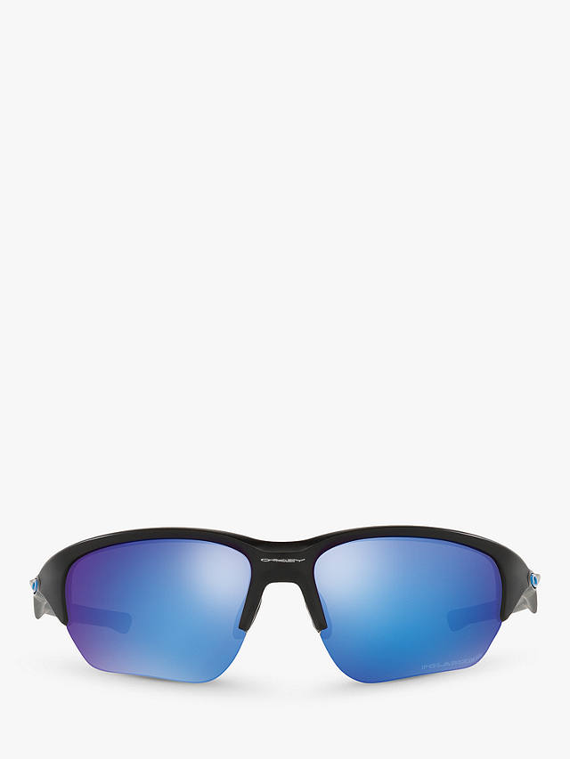 Oakley OO9363 Men's Flak Beta Prizm Rectangular Sunglasses, Matte Black /Blue