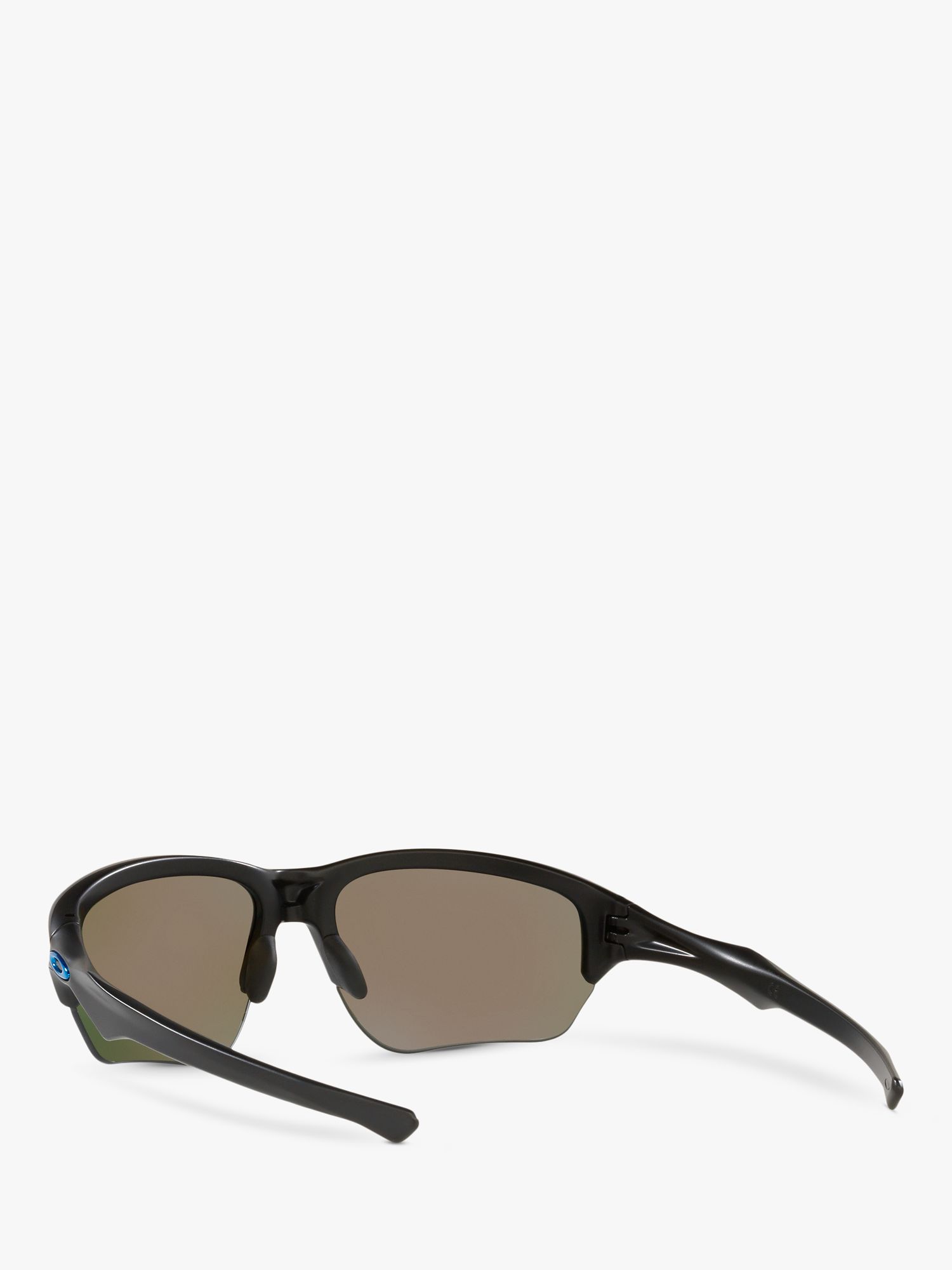 Oakley OO9363 Men's Flak Beta Prizm Rectangular Sunglasses, Matte Black  /Blue at John Lewis & Partners