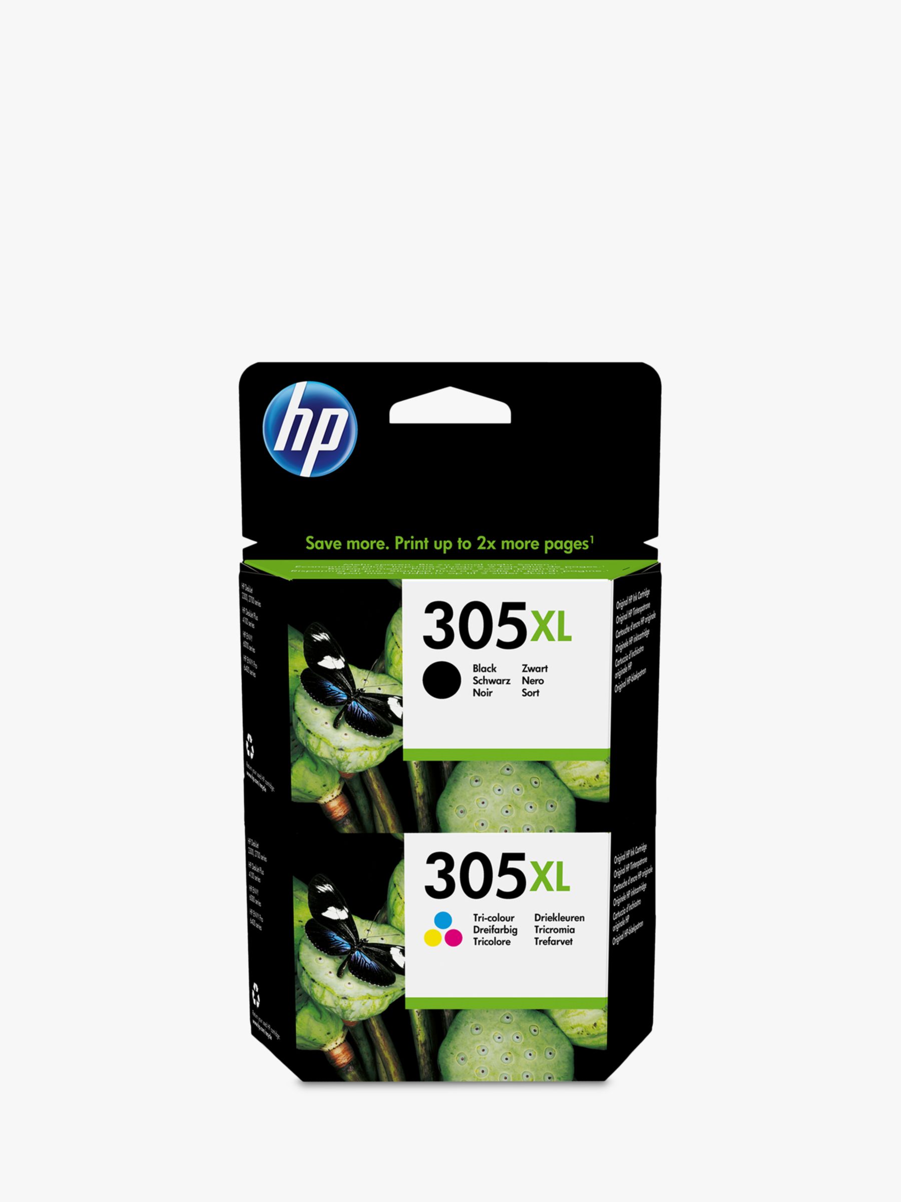 HP 305 - Cartouche d'encre 305XL noire et 305 couleur + crédit Instant Ink