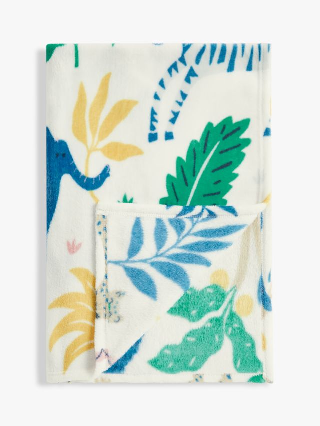 John Lewis ANYDAY Jungle Boogie Fleece Blanket 120 x 120cm