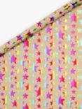 John Lewis Santa's Rainbow Workshop Rainbow Star Gift Wrap, L3m