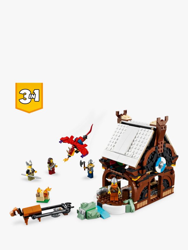 LEGO® Creator 3in1 Viking Ship and the Midgard Serpent 31132 Building Kit  (1,192 Pieces)