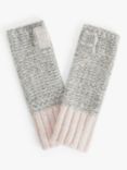 AND/OR Pretty Space Dye Colour Block Handwarmers, Grey/Pink, One Size