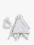 John Lewis Penguin Rattle and Soothing Blanket Gift Set