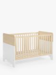 John Lewis Odin 2- in-1 Cotbed, White/Neutral