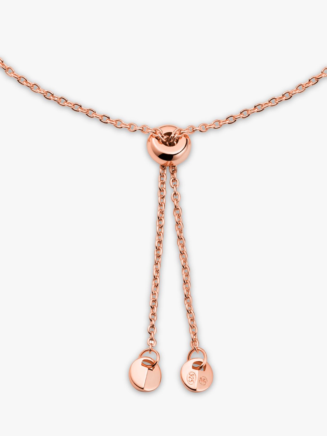 Michael Kors Kors Brilliance Nanogem Slider Bracelet, Rose Gold at John  Lewis & Partners