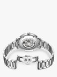 Rotary Men's Greenwich Skeleton Automatic Bracelet Strap Watch, Silver/Grey GB0535644