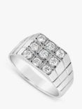 Milton & Humble Jewellery Second Hand 14ct White Gold Flat Top Diamond Ring