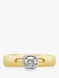 Milton & Humble Jewellery Second Hand 18ct Yellow and White Gold Diamond Ring