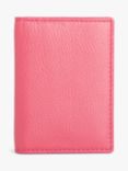 John Lewis Leather Bifold Card Holder, Hot Pink