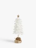 John Lewis Winter Fayre White Feather Table Tree