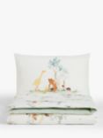 John Lewis Little Animals Toddler Pure Cotton Duvet Cover and Pillowcase Set, Multi