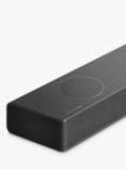LG S95QR Bluetooth Wi-Fi Soundbar with Meridian Technology, High Resolution Audio, Dolby Atmos, DTS:X, Wireless Subwoofer & Rear Speakers, Dark Steel Silver