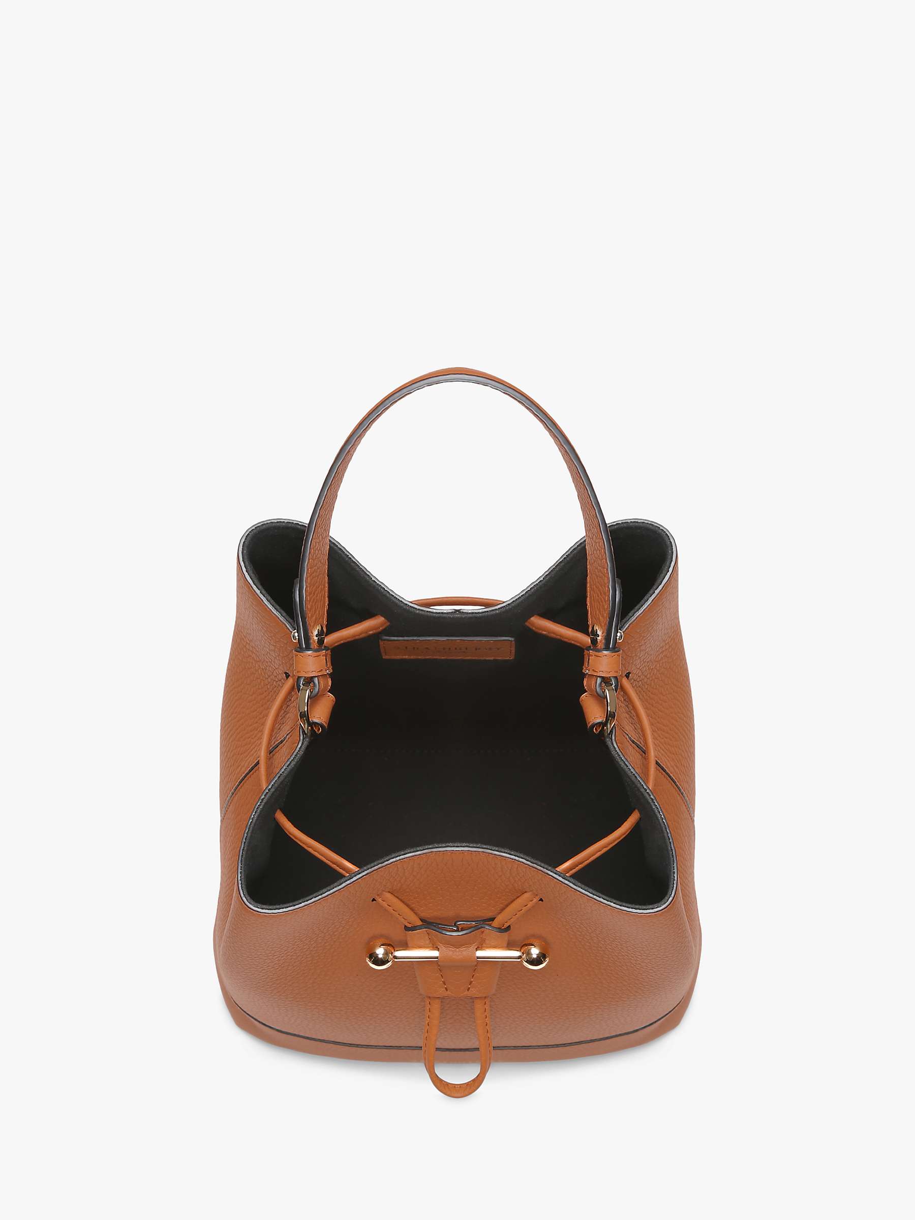 Buy Strathberry Lana Osette Midi Leather Cross Body Bag, Tan Online at johnlewis.com