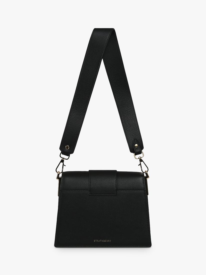 Strathberry Leather Box Crescent Shoulder Bag | Harrods PA