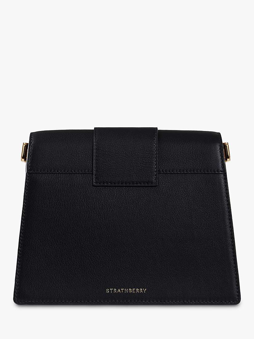 Buy Strathberry Box Crescent Leather Shoulder Bag Online at johnlewis.com