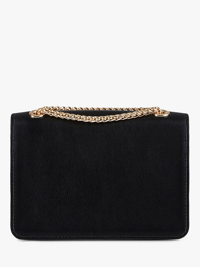 Strathberry East/West Mini Leather Cross Body Bag, Black at John Lewis ...