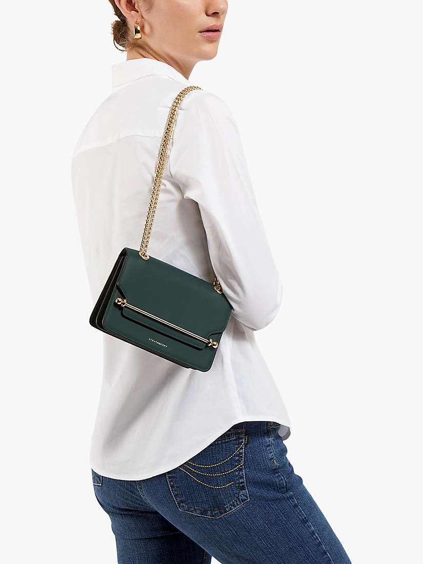Buy Strathberry East/West Mini Leather Cross Body Bag Online at johnlewis.com